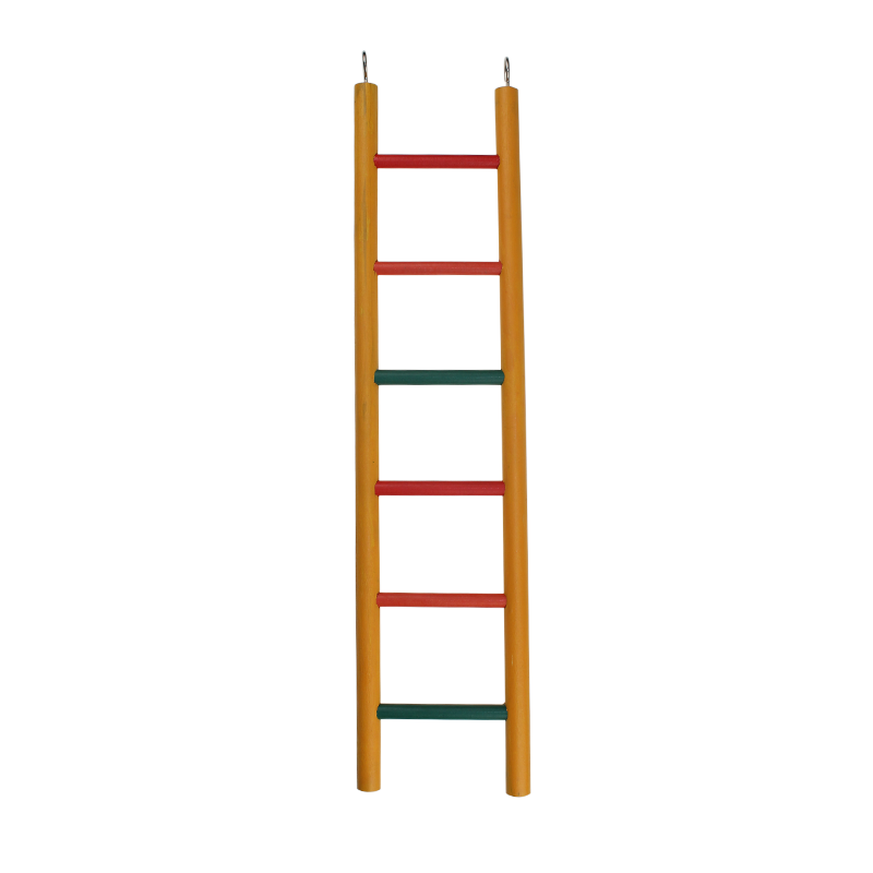 Escada de escalada de pássaro de madeira