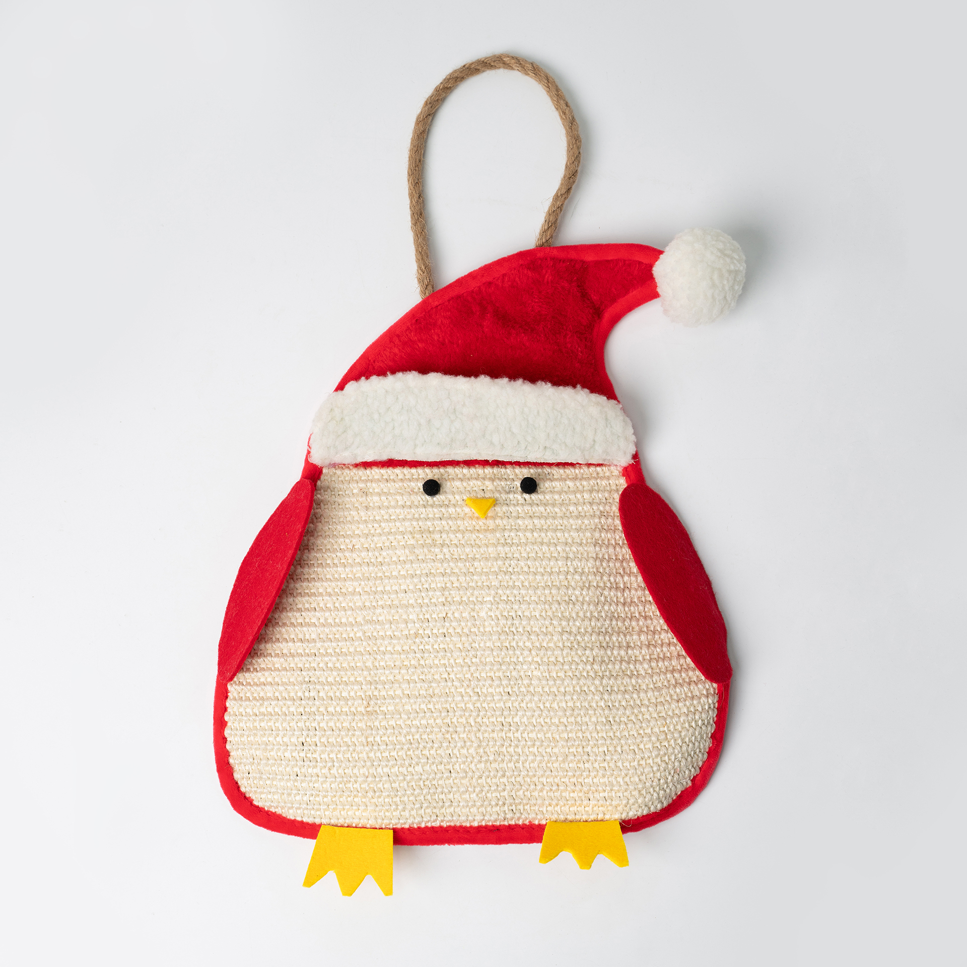 Christmas Penguin Cat Risping Sisal tapete