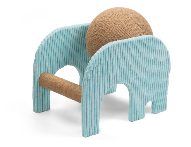 Blue Elephant Shape Cat Scratcher